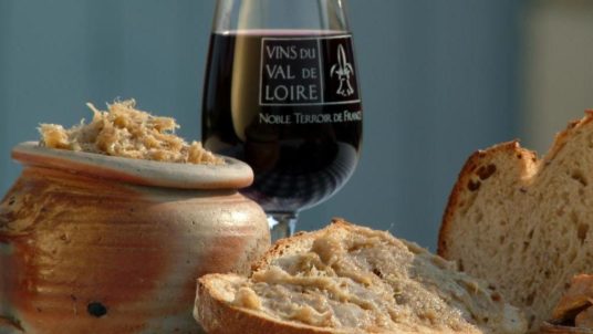 La Bihourderie rillettes from Tours pork pâté bread Loire Valley wine